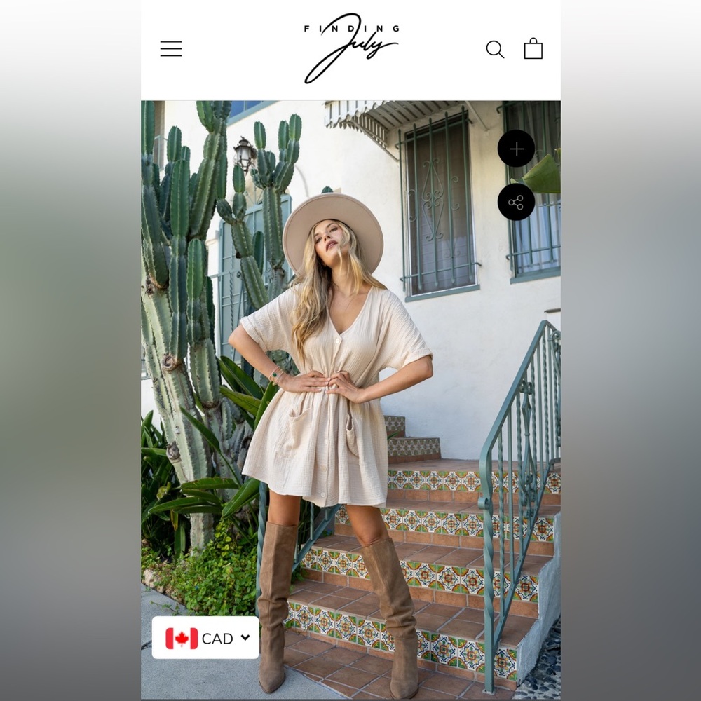 FINDING JULY The Ray Dress Size L